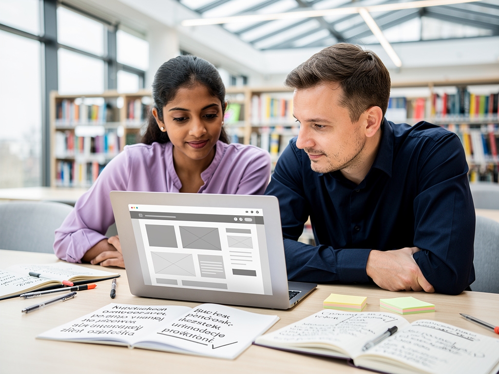 Twórcy projektu edukacyjnego Patela Digital przy pracy nad materiałami kursowymi